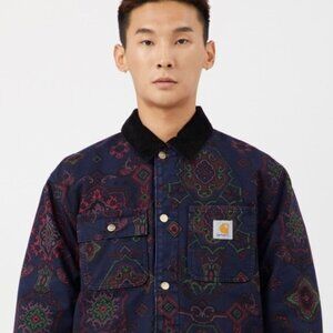 Carhartt Wip Paisley Tapestry Design Print Michigan Coat Jacket